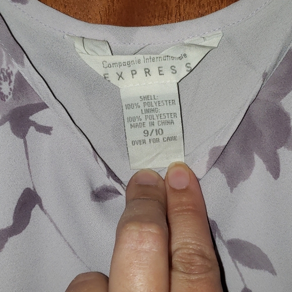 Gorgeous 90's Vintage EXPRESS Lavender Dress - Picture 2 of 4